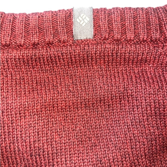 {NWOT Columbia Men’s Cotton V-Neck Sweater in Burgundy Size XL} - Picture 9 of 10